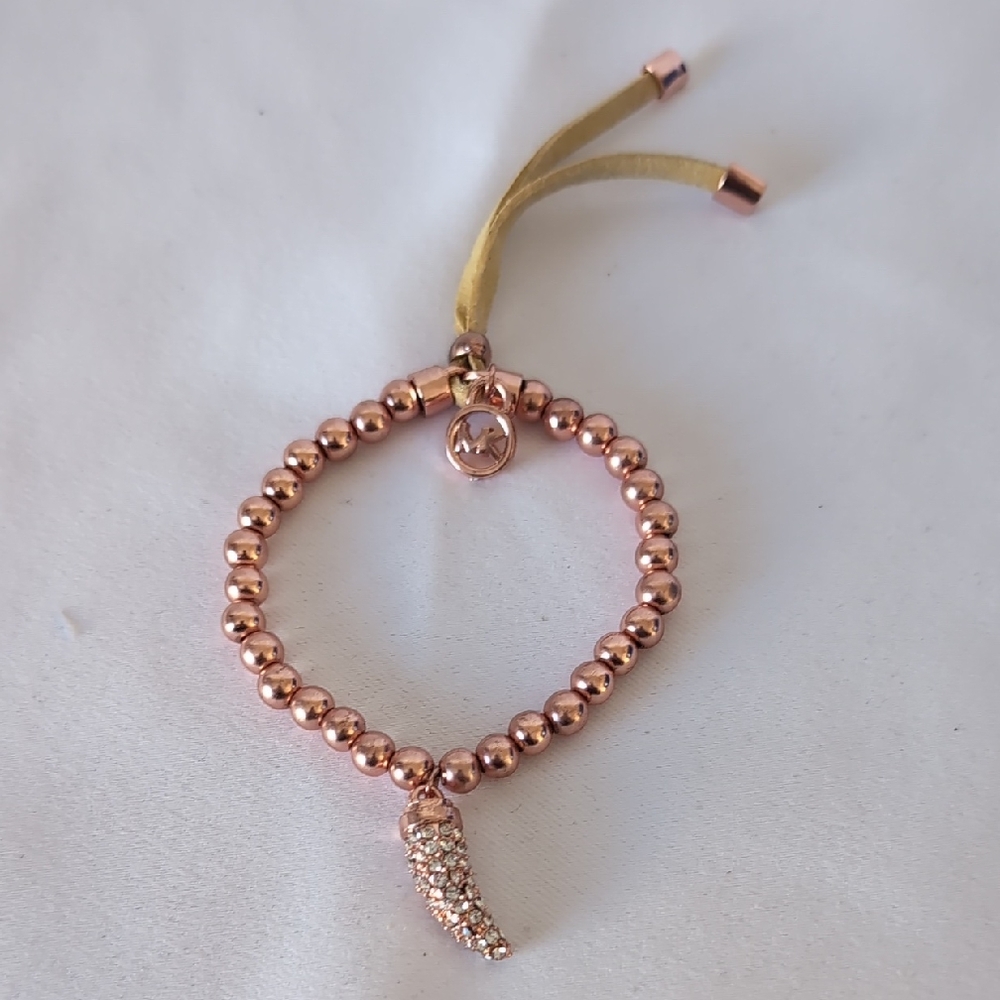 MK Beaded Horn Bracelet